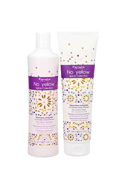 Fanola Set Fanola: No Yellow Spice Collection, Hair Treatment Cream Mask, For...