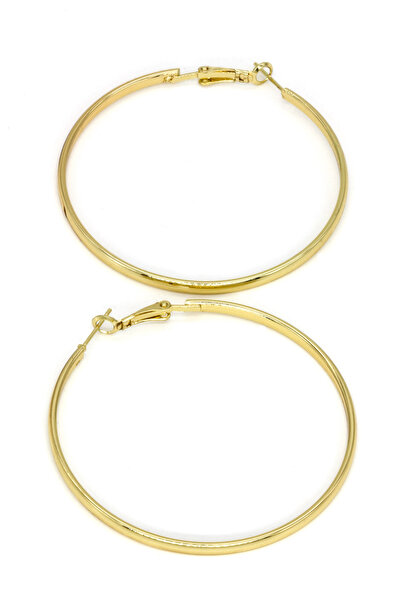 Nearsis Curved Model Hoop Earrings 6cm Diameter