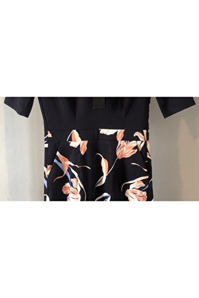 comma Dress, Navy Blue, Size L