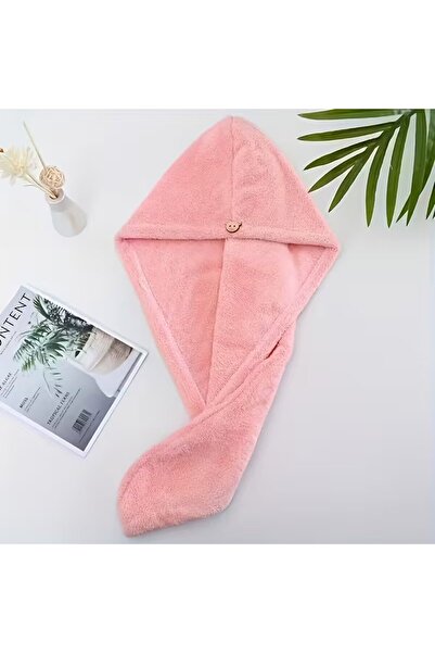 BYFT Spring Pink Microfiber Hair Towel, Quick-Dry, 40 x 60 Cm Set of 01