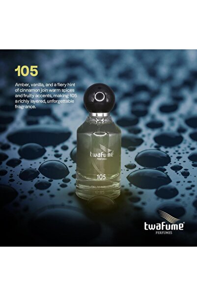 Twafume 105 او دي بارفان للجنسين 50 مل عطر سويت أمبر فانيليا