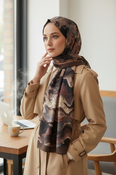 Onur Şal - Yeni Ürün Kraşlı Şal Batik Desen Mevsimlik Kumaş Moda Trend Mağaza...