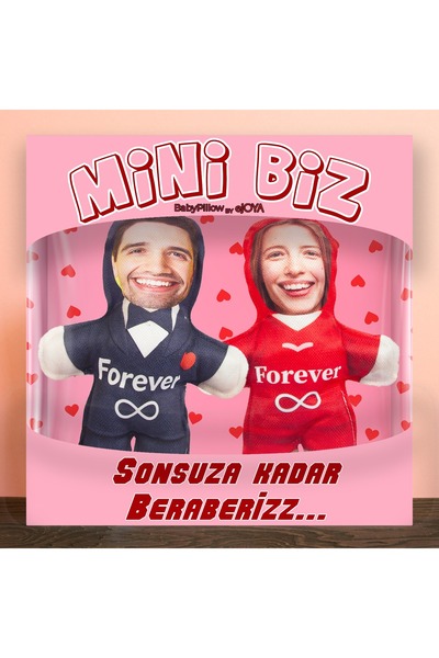 EJOYA MiniBiz Sonsuza Kadar Kişiye Özel Fotoğraflı İkili Yastık Seti 116249