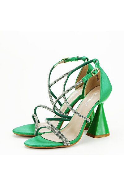 SOFILINE Елегантни зелени сандали с коничен ток B-BD116 130