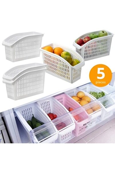 Vip Home Concept Coș Frigider Organizator Dulap Organizator Coș 5 Bucăți