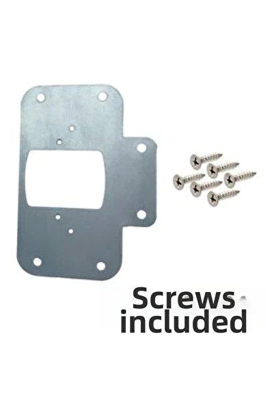 Serra Cabinet Door Stone Hinge Repair Sheet Practical Repair Kit 6.5x9 Cm Slot Plate 4 Pcs