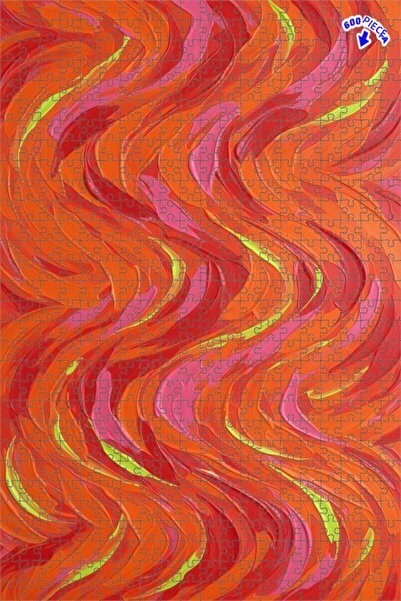 Teona Ahşap لغز خشبي مؤطر بطبقتين بمظهر زيتوني مموج ونابض بالحياة، 600 قطعة، ...