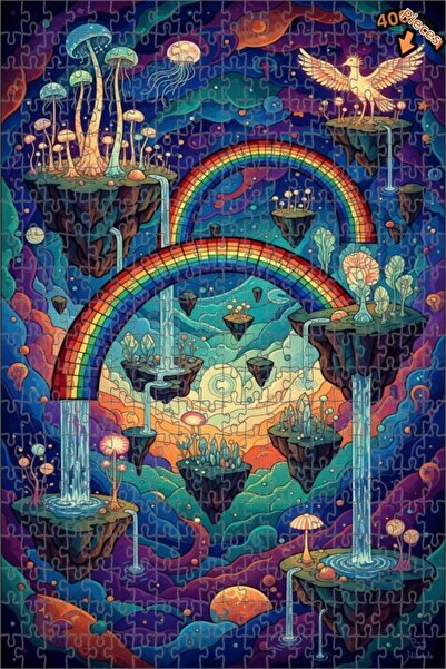 Teona Ahşap لغز خشبي ذو طبقتين من ماجيك فورست آند رينبو فاوندري لاند، 400 قطع...