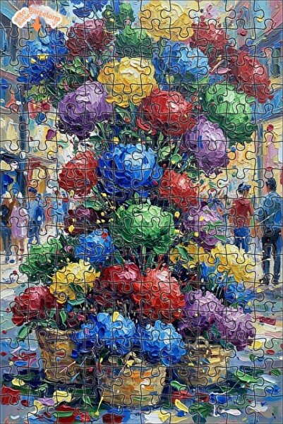 Teona Ahşap Vibrant Colors Similar to Oil Paints in the Image Double-Layer Fr...