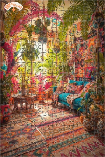Teona Ahşap Bohemian Garden Style Colorful Floral Wall Tapestry Double-Layer ...