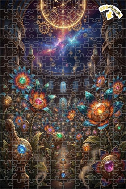 Teona Ahşap لغز خشبي بإطار مزدوج الطبقات من ستيم كوزموس جاردن 200 قطعة 25x35