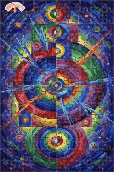 Teona Ahşap لغز خشبي ذو طبقتين من Universal Color Explosion Art، 150 قطعة، مق...