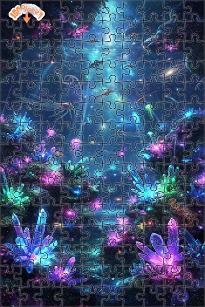 Teona Ahşap Crystal Galaxy Adventure Oil Painting Look 150 Pieces 20X30