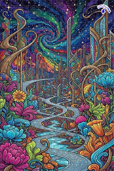 Teona Ahşap لغز خشبي مؤطر من طابقين من سايديكيليك دريم سيتي 600 قطعة 50x35