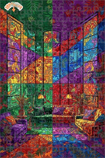 Teona Ahşap لغز خشبي مؤطر من طبقتين من تروبيكال إكزوتيك فاها، 150 قطعة، 20x30