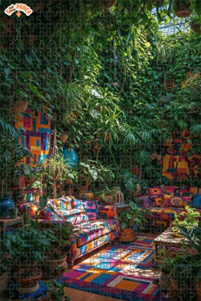 Teona Ahşap لغز خشبي مؤطر ذو طبقتين من بوش سانارت، 500 قطعة، مقاس 50x30