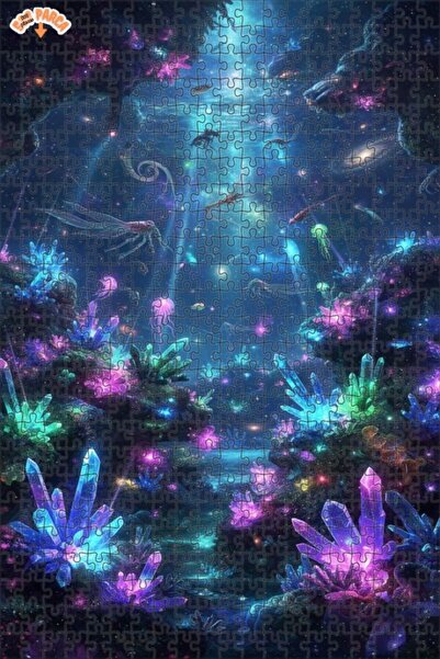 Teona Ahşap Crystal Galaxy Adventure Oil Painting Look 500 Pieces 50X30