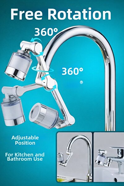 SUVİA Filtered Faucet Head 360 °   Swivel Jointed – Adjustable Water-Saving A...