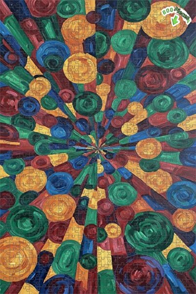 Teona Ahşap لغز خشبي بإطار مزدوج الطبقات من بلوينج كولورز سبيرال آرت 800 قطعة...