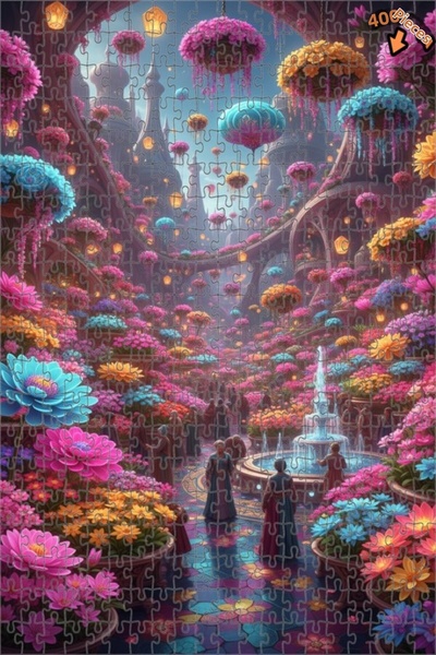 Teona Ahşap لغز خشبي مؤطر بطبقتين من ماسالي جاردن 400 قطعة 35×35