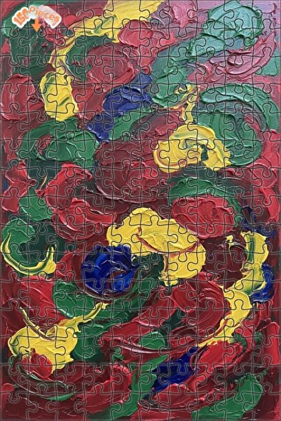 Teona Ahşap لغز خشبي بألوان زاهية بمظهر الزيت الملون، لغز خشبي بإطار مزدوج ال...