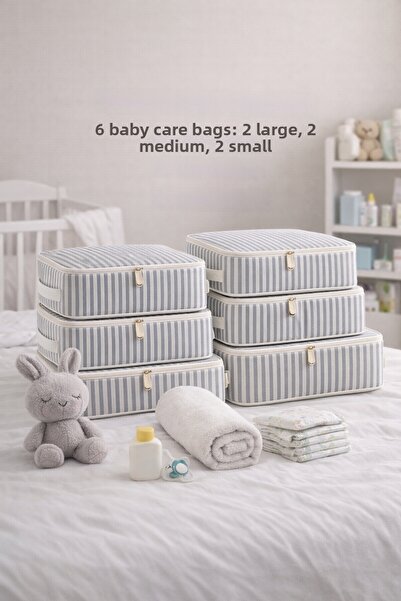 Spartek home textile 6 Pieces Striped Patterned 1St Edition Quality - Birth/H...