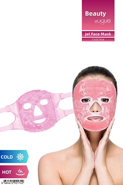 Beauty Vogue قناع الوجه بالجل الجليدي من تيرموجيل، قناع العلاج البارد والساخن