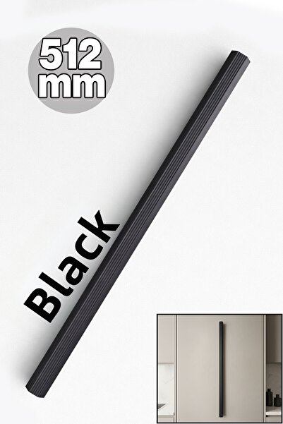 Badem10 TOROS Dungi negru mat 512 mm Mâner dulap cu sertar Dulap modern Acces...