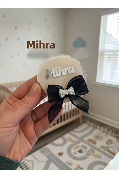 NaturessCo Black Bow Round Model Gift Baby Magnet (10 Pieces)