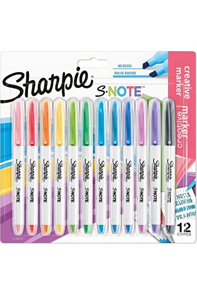 Sharpie S-Note 12-Piece Pen Type Highlighter / 2138233