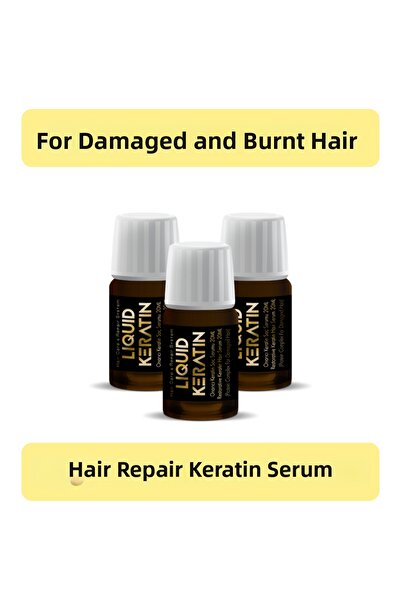 Liquid Keratin مجموعة سيروم الكيراتين النقي (3 × 20 مل) - مركب بروتين الكيرات...