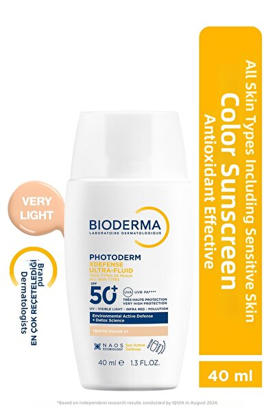 Bioderma Photoderm Xdefense Ultra Fluid SPF50+ Shade01 Very Light 40ml