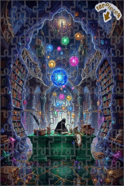 Teona Ahşap لغز خشبي مؤطر ذو طبقتين بمظهر لوحة زيتية من سلسلة أسرار المكتبة ا...