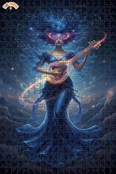 Teona Ahşap لغز خشبي بإطار مزدوج الطبقات بتصميم ميلودي الكون 500 قطعة 50×30