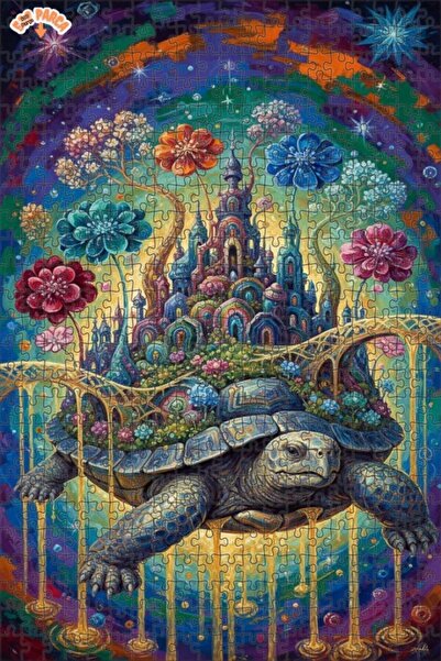 Teona Ahşap لغز خشبي مؤطر ذو طبقتين بتصميم لوحة زيتية لـ "الهروب من القلعة ال...