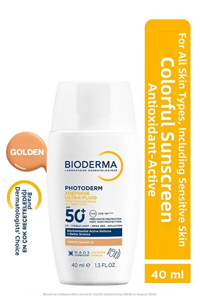 Bioderma Photoderm Xdefense Ultra Fluid SPF50+ Shade03 Golden 40ml