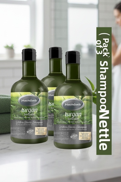 Mecitefendi 3x400 ml Nettle Shampoo - 3 Pieces