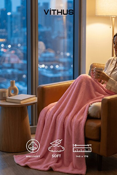 Vithus Wellsoft TV одеяло плюшено поларно ултра меко одеяло 140x170 cm