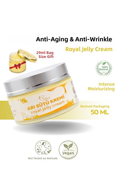 Baltonik كريم عضوي مضاد للتجاعيد ومكافح للشيخوخة مع حليب النحل والعسل 50 مل