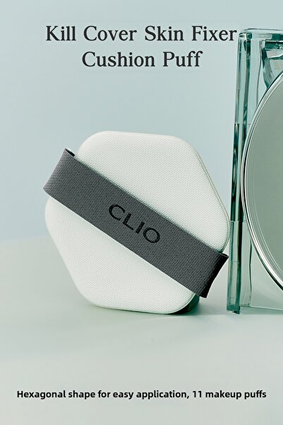 CLIO Clio Kill Cover Skin Fixer Cushion Puff - Easy to Apply with Hexagon Shape