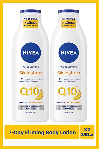 NIVEA Q10 7-Day Firming Body Care Lotion 250ml, Vitamin C, Moisturizer, Colla...