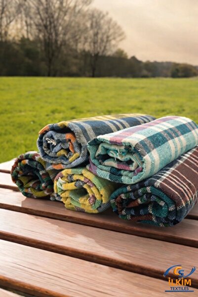 cs ilkim Plaid 5-Piece Multi-Purpose Table Cloth & Picnic Cover & Table Cover...