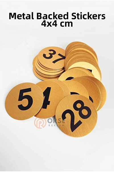 Orse Reklam رقم الطاولة رقم الخزانة رقم الخزانة 1-50 كروم معدني