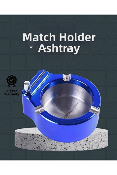 CT STONES Bfs Scrumieră de masă cu brichetă, corp din metal inoxidabil