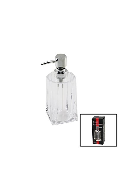 Go İthalat 280 مل - طويل شفاف - موزع صابون سائل كريستال ميكا