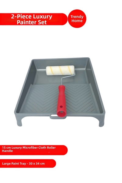 OSKAR FIRÇA 2-Piece Painting Set - 15 cm Microfiber Roller - Large Size Paint...