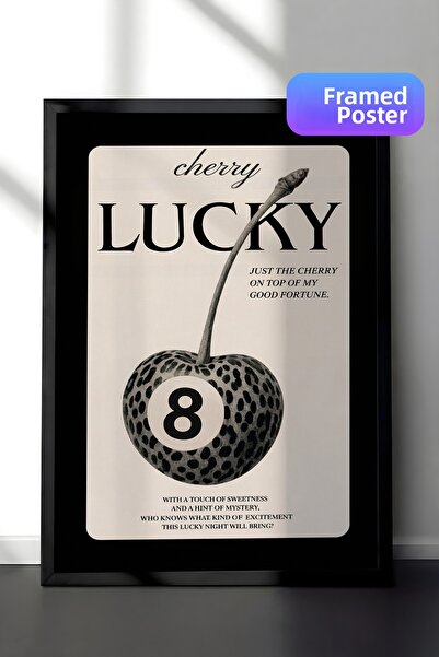 Zestia Черна рамка за стена с щастлив леопардов принт в ретро стил за декорац...