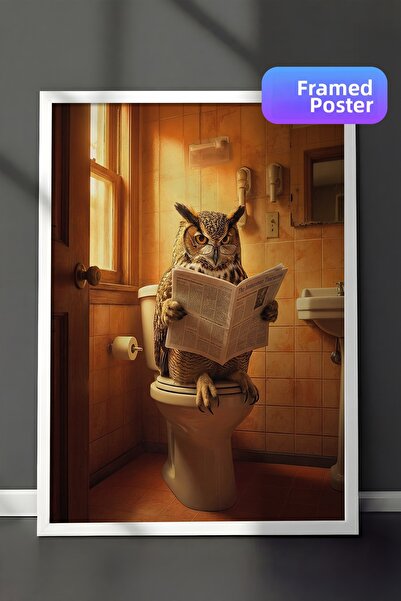 Zestia Ceas de ziar cu ramă albă pentru pictură murală - Decor pentru sufrage...