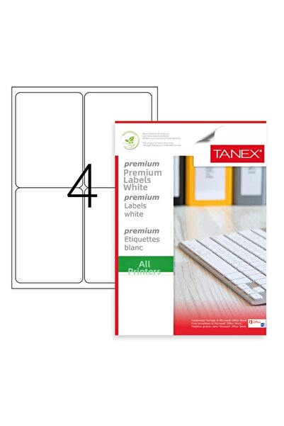 Tanex Ετικέτα λέιζερ 100 YP 99,1x139 Laser-Copy-Inkjet TW-2004