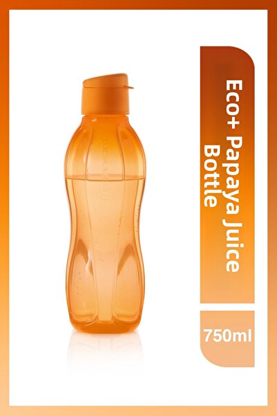 Tupperware زجاجة إيكو + للشرب سهلة الغطاء 750 مل بابايا